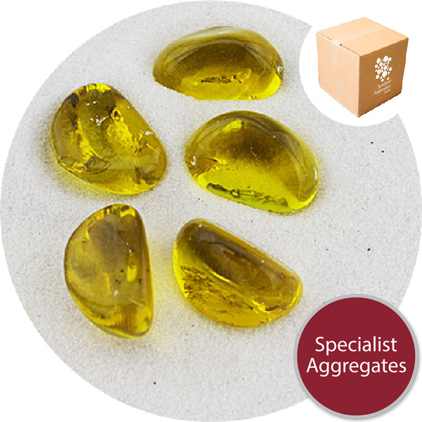 Glass Stones - Citrus Yellow